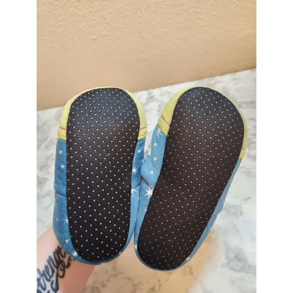 Star Wars The Mandalorian Baby Yoda Blue Green Comfort‎ Slippers Size 9/10 Kids
